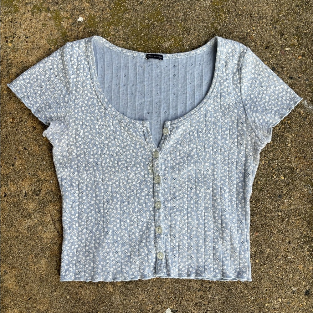 Brandy Mellville Flowered Shirt Vintage